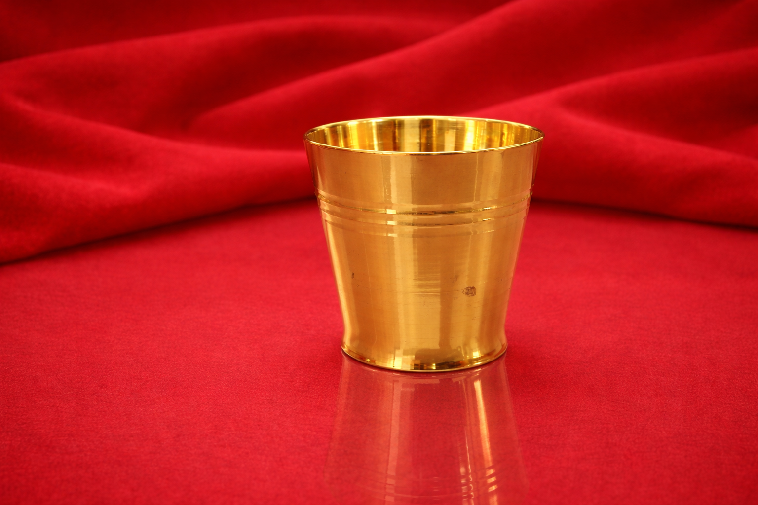 Premium Brass Thali Set – 4 Pcs