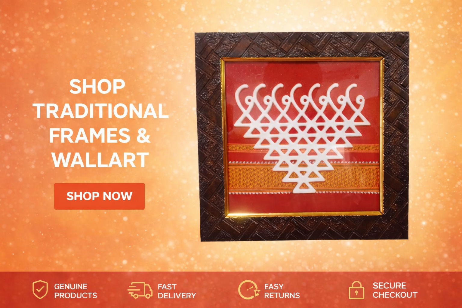 Saraswati Yantra Frame – Handcrafted on Khan Fabric